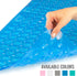 HealthSmart Bath Mat Extra Large No Slip Shower & Bathtub Mat with Suction Cups and Drain Holes for Anti-slip Grip, Machine Washable, Extra Large, 40 x 15.5, Blue